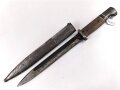 Seitengewehr M84/98 für K98 der Wehrmacht. Nummergleiches Stück, cof44, ungereinigt