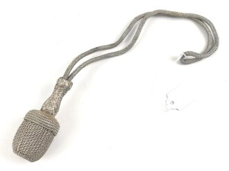 Luftwaffe, Portepee zum Dolch für Offiziere, ungereinigtes Stück