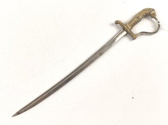 Kaiserreich, Brieföffner in Form eines Säbels. Gesamtlänge 20cm, auf der Klinge " Heidelberg"