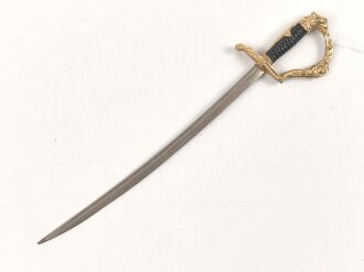 Kaiserreich, Brieföffner in Form eines Säbels. Gesamtlänge 20,5cm