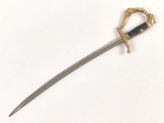 Kaiserreich, Brieföffner in Form eines Säbels. Gesamtlänge 20,5cm
