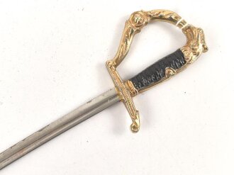 Kaiserreich, Brieföffner in Form eines Säbels. Gesamtlänge 20,5cm