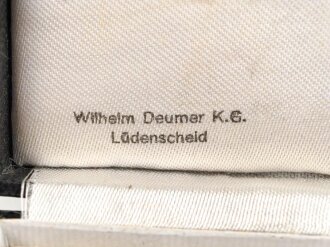 Etui für ein Eisernes Kreuz 1. Klasse 1939. Guter Zustand, Hersteller " Wilhelm Deumer K.G. Lüdenscheid"