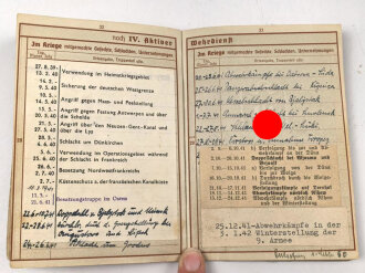 Wehrpaß Heer, eingestellt am 11.10.37 bei 15. ( E) Komp. Inf. Rgt.31 Glauchau