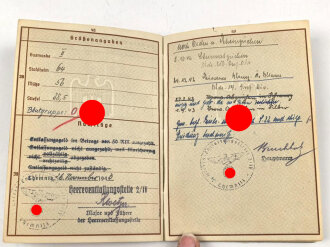 Wehrpaß Heer, eingestellt am 11.10.37 bei 15. ( E) Komp. Inf. Rgt.31 Glauchau
