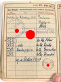 Wehrpaß Heer, eingestellt am 11.10.37 bei 15. ( E) Komp. Inf. Rgt.31 Glauchau