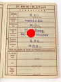 Wehrpaß Heer, eingestellt am 11.10.37 bei 15. ( E) Komp. Inf. Rgt.31 Glauchau