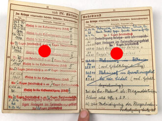 Wehrpaß Heer, eingestellt am 1.8.1938 bei 10./ Flak Regiment 2 Prenzlau