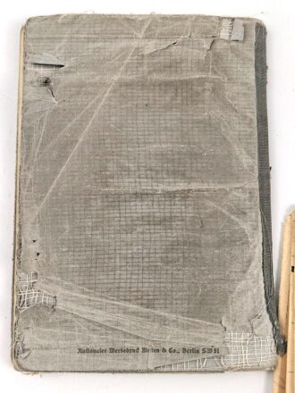 Wehrpaß Heer, eingestellt am 1.8.1938 bei 10./ Flak Regiment 2 Prenzlau