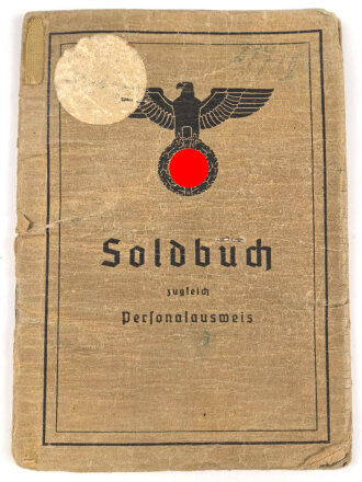 Soldbuch Heer, ausgestellt 19.Februar 1941 bei Feldgendarmerie Abteilung (mot) 692, 3. Kompanie