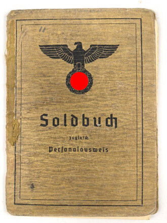 Soldbuch Heer, ausgestellt 11.3.39 bei Nachrichten Abteilung 60