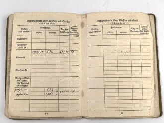 Soldbuch Heer, ausgestellt 11.3.39 bei Nachrichten Abteilung 60