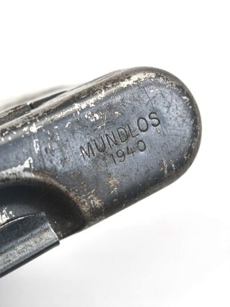 Reinigungsgerät 34 RG34 Wehrmacht. Hülsenkopfwischer fehlt, Mundlos 1940, Originallack