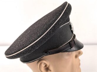 Deutsches Rotes Kreuz III.Reich, Schirmmütze für Mannschaften in gutem Zustand, Kopfgrösse 56, Lederschirm