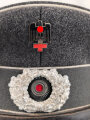 Deutsches Rotes Kreuz III.Reich, Schirmmütze für Mannschaften in gutem Zustand, Kopfgrösse 56, Lederschirm
