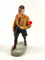 Massefigur 7cm, einen Hitlerjugend Führer darstellend. Original bemalt, guter Zustand