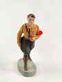 Massefigur 7cm, einen Hitlerjugend Führer darstellend. Original bemalt, guter Zustand