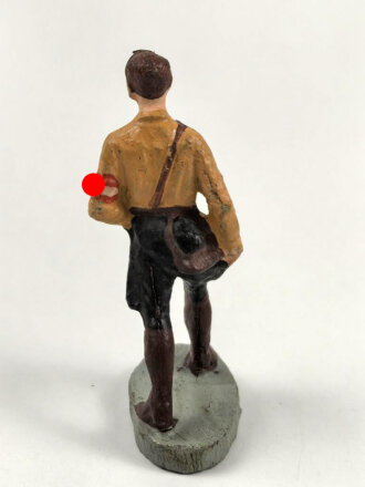 Massefigur 7cm, einen Hitlerjugend Führer darstellend. Original bemalt, guter Zustand