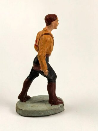 Massefigur 7cm, einen Hitlerjugend Führer darstellend. Original bemalt, guter Zustand