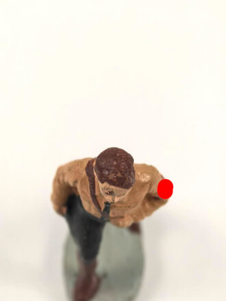 Massefigur 7cm, einen Hitlerjugend Führer darstellend. Original bemalt, guter Zustand