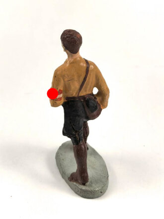 Massefigur 7cm, einen Hitlerjugend Führer darstellend. Original bemalt, guter Zustand