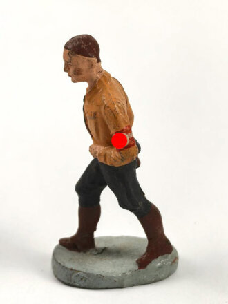 Massefigur 7cm, einen Hitlerjugend Führer darstellend. Original bemalt, guter Zustand