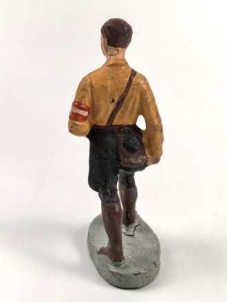 Massefigur 7cm, einen Hitlerjugend Führer darstellend. Original bemalt, guter Zustand