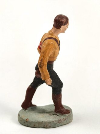 Massefigur 7cm, einen Hitlerjugend Führer darstellend. Original bemalt, guter Zustand