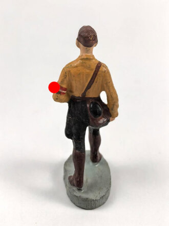 Massefigur 7cm, einen Hitlerjugend Führer darstellend. Original bemalt, guter Zustand