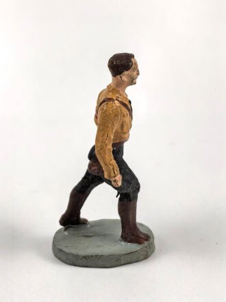 Massefigur 7cm, einen Hitlerjugend Führer darstellend. Original bemalt, guter Zustand