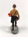 Massefigur 7cm, einen Hitlerjugend Führer darstellend. Original bemalt, guter Zustand