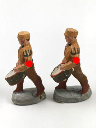 2 x Massefigur 7cm, jeweils einen SA Trommler...