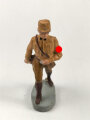 Elastolin Massefigur 7cm, einen SA Mann marschierend darstellend. Original bemalt