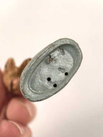Massefigur 7cm, einen SA Mann marschierend darstellend. Original bemalt