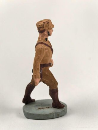 Massefigur 7cm, einen SA Mann marschierend darstellend. Original bemalt