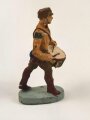 Elastolin Massefigur 7cm, einen SA Trommler darstellend. Original bemalt