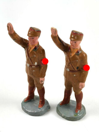 2 x Massefigur 7cm, jeweils einen SA Mann...