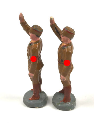 2 x Massefigur 7cm, jeweils einen SA Mann...