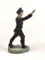 Elastolin Massefigur 7cm, einen Angehörigen der Allgemeinen SS darstellend. Original bemalt