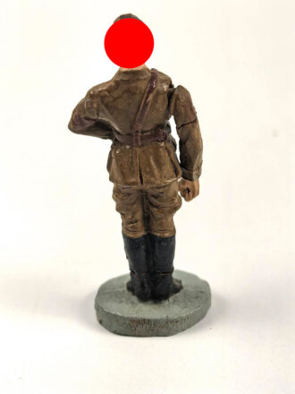 Elastolin Massefigur 7cm, Adolf Hitler mit beweglichem Arm,  grüßend darstellend. Original bemalt