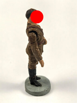 Elastolin Massefigur 7cm, Adolf Hitler mit beweglichem Arm,  grüßend darstellend. Original bemalt