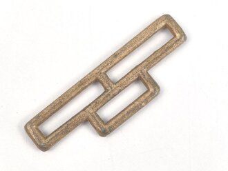 Teil eines Gehänges für einen Heeresdolch, Leichtmetall, mit Goldbronze angemalt