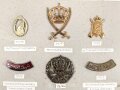 Jordanien, Sammlung verschiedener Effekten, teils auf Karton geklebt