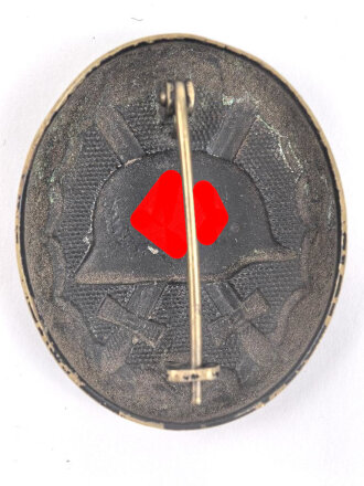 Verwundetenabzeichen 1939 Schwarz, nicht magnetisch, starker Lackverlust