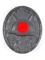 Verwundetenabzeichen 1939 Schwarz, Nadel fehlt, nicht magnetisch, Hakenkreuz mit voller Schwärzung