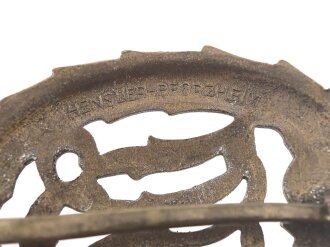 Deutsches Reichssportabzeichen DRL in Bronze, Hersteller Hensler Pforzheim