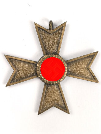 Kriegsverdienstkreuz 2. Klasse 1939 ohne Schwerter, Bandring fehlt, Buntmetall