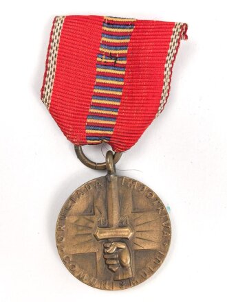 Rumänien, Medaille zur Erinnerung an den Kreuzzug gegen den Kommunismus, Band gekürzt