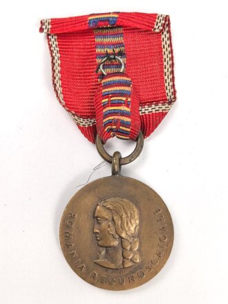 Rumänien, Medaille zur Erinnerung an den Kreuzzug gegen den Kommunismus, Band gekürzt