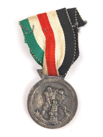 Deutsch Italenische Feldzugmedaille in silber am Band.